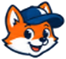 Fix-It Fox mascot head wearing a navy cap